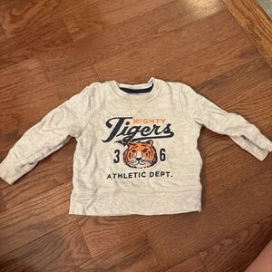 Gray Long-sleeved Sweatshirt Mighty Tigers Athletic Dept Graphic 18 Month